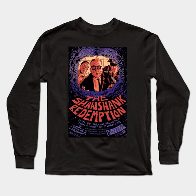 Shawshank Redemption vintage poster Long Sleeve T-Shirt by Chris_